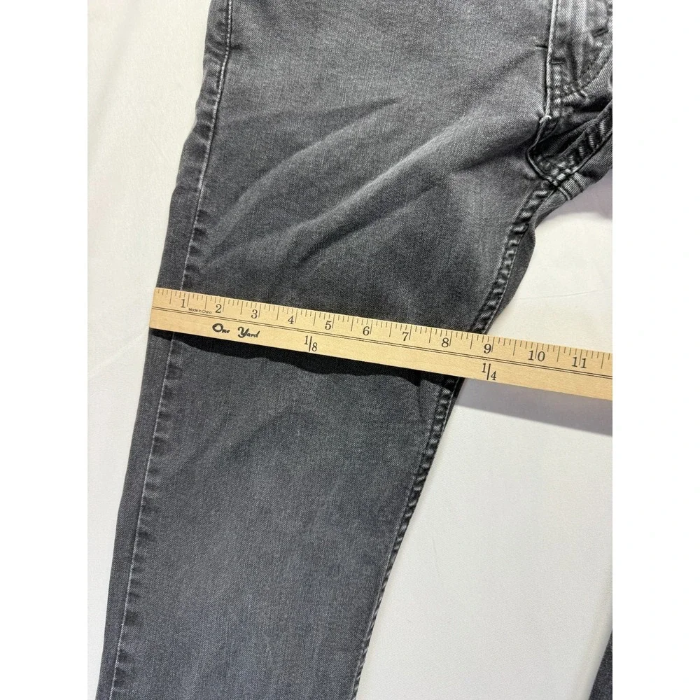 Levi's 512 Skinny Jeans Mens 32x34 (Fits 31x32) Dark Gray Denim Mid Rise Outdoor